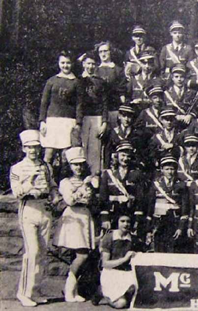 McDonald PA High School Band - Blown up from photo - far left. April 21 1943
