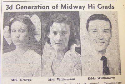 Three generations graduated from Midway high school