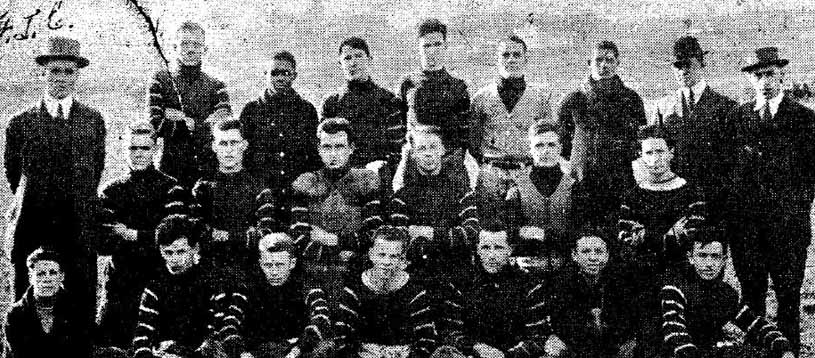 1914 McDonald PA High School Football 1914 Enlargement of Faces