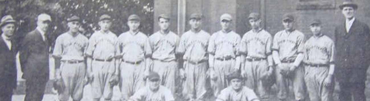 LARGE, FULL picture close-up of McDonald PA First Presbyterian Church Baseball Player's Faces 1920s