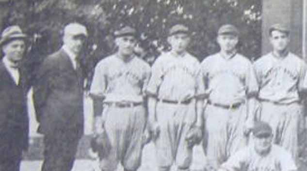Faces LEFT 1920s McDonald PA Baseball Team