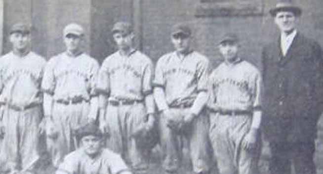 Faces on RIGHT 1920s McDonald PA Baseball Team