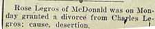 Divorce Notice Joseph W. LANG and Josephine LANG