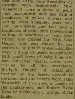 Part 2 Marriage Notice for Stephen A. BAWOLAK, Jr. to Gladys Marie Daudet, 25 Jul 1942