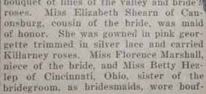 Part 2 Marriage Notice for Donald Robb HEZLEP to Wilma Rea Marshall, 7 Sep 1926