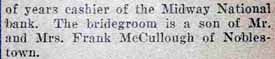 Part 2 Marriage Notice for Oren Rex McCULLOUGH to Louise A. Yolton, 21 Jun 1924