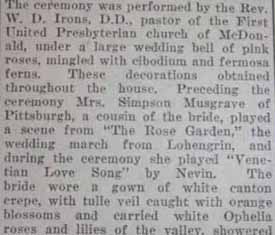 Part 2 Marriage Notice for Guy A. McWREATH to Mary Ethel Elliott, 15 Mar 1922