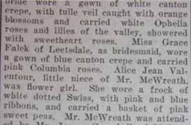Part 3 Marriage Notice for Guy A. McWREATH to Mary Ethel Elliott, 15 Mar 1922