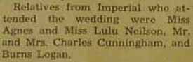 Part 3 Marriage Notice for Wallace C. NEILSON to Grace M. Corfield, 15 Feb 1941