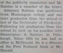 Part 4 Marriage Notice for Joseph C. RALSTON to Ruby Evans, no date, in 12-2-1938 paper