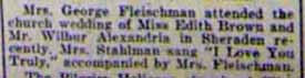 Marriage Notice for  Wilbur ALEXANDRIA to Edith Brown, no date, in 2-3-1928 paper