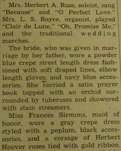 Part 2 Marriage Notice for John C. CHARLIER to Marilyn May Colman, 16 Sep 1946