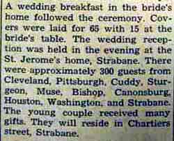 Part 3 Marriage Notice for Joseph L. CHESNIK to Dorothy Ruth Vercek, 15 Jun 1940