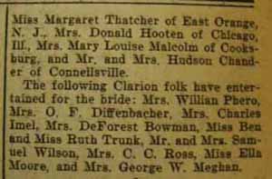 Article 2 Part 3 Marriage Notice for Frank R. GLADDEN to Kathleen Moran Wilson, 15 Aug 1928