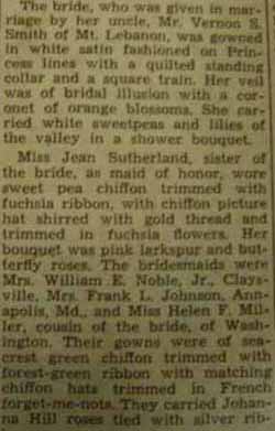 Part 2 Marriage Notice for Thomas Groff MILLER to Ruth Sutherland, 20 Jun 1936
