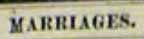 Header from newspaper column that says MARRIAGES