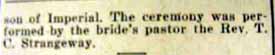 Part 2 Marriage Notice for James H. WILSON, Jr. to Olive E. McCullough, 11 Aug 1928