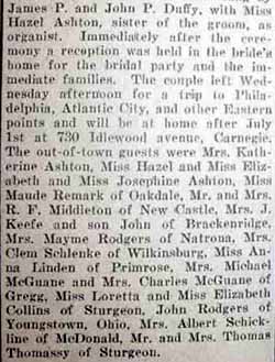 Part 2 Marriage Notice for Chester James ASHTON to Marie Ellen Collins, 18 Jun 1924