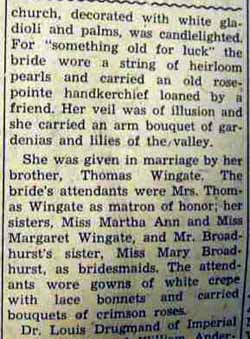 Part 2 Marriage Notice for John Richards BROADHURST to Elizabeth Wingate, 8 Feb 1941