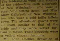 Part 2 Marriage Notice for Joseph Templeton BROWNLEE to Jane Elizabeth Smiley, 5 Oct 1940