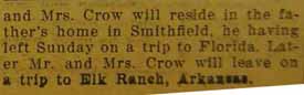 Part 2 Marriage Notice for William A. CROW to Isabelle Russ, 17 Mar 1928
