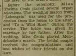 Part 2 Marriage Notice for John Paul DONNELLY to Florence Marie Gossiaux, 13 June 1936