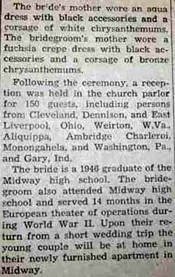 Part 3 Marriage Notice for William Wayne FULLERTON to Lois Jane Robinson, 26 Nov 1947