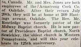 Part 2 Marriage Notice for Ralph A. JONES to Frances Genevieve Beggs, 10 Jul 1926