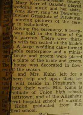 2nd Article part 3 Dr. Charles L. KUHN to Mary Alice Bridges, 30 Jul 1940