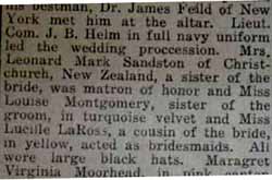 Part 2 Marriage Notice for James Mathison MONTGOMERY to Rosina Moorhead LaRoss, 18 Sep 1922