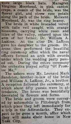 Part 3 Marriage Notice for James Mathison MONTGOMERY to Rosina Moorhead LaRoss, 18 Sep 1922