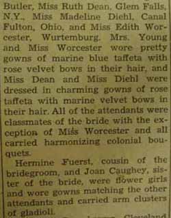 Part 3 Marriage Notice for Gene Fuerst ROSE to Elizabeth Jane Caughey, 7 Sep 1940