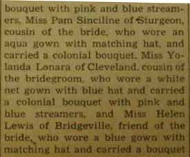 Part 2 Marriage Notice for Joseph ROTELLINI to Edith Mae Goblic, 29 Jun 1946