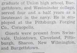 Part 3 Marriage Notice for Ray Brownlee SMILEY to Barbara Jean Smith, 18 Jul 1947