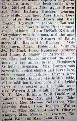 Part 2 Marriage Notice for Robbin Bayard WOLF to Hughanna Burgan, 12 Jul 1924